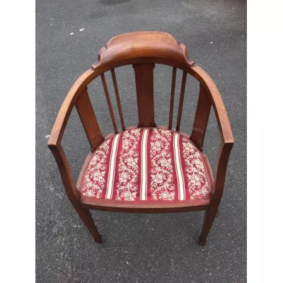 Edwardische original antike Mahagoni Massivholz Stühle Armstühle 1890