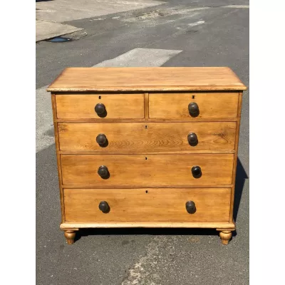 Antike Englische Viktorianische Original Kiefern Kommode Massivholz aus demm späten 19.JH