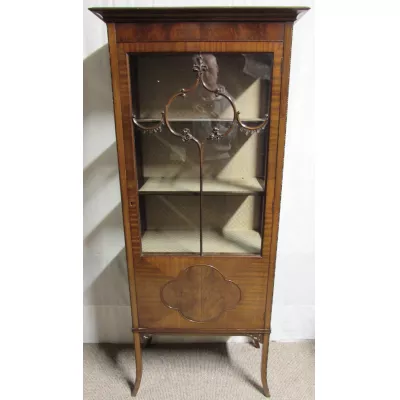 Britische Antike Edwardische Mahagoni Vitrine Massivholz von ca. 1900