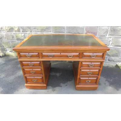 Antiker Nussbaum Schreibtisch englisch viktorianisch 1850