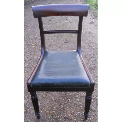 Englischer Antiker Regency Mahagoni Esszimmerstuhl von ca. 1800