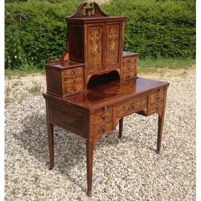 Antiker original englischer Palisander Sekretär von ca. 1910