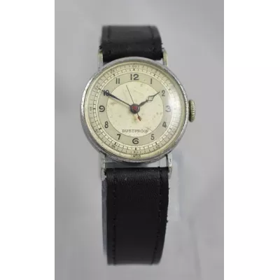 Original Englische Antike Armbanduhr Piloten Stil ca. 1950  