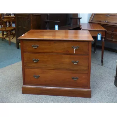 Antike Original Edwardianische Kommode aus Nussbaum von ca. 1900