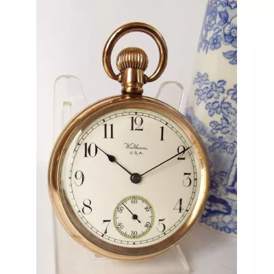 Antike Original Waltham Taschenuhr von ca. 1920