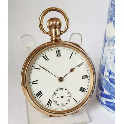 Antike Amerikanische Waltham Taschenuhr original von ca. 1912