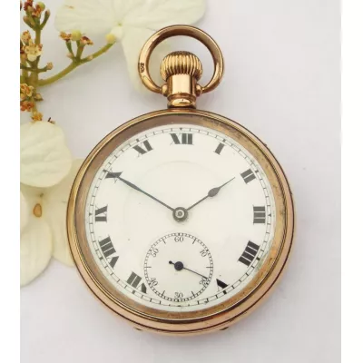 Antike Original Englische Schweizer Taschenuhr von ca. 1920