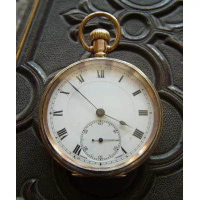 Antike vergoldete Taschenuhr von ca. 1920