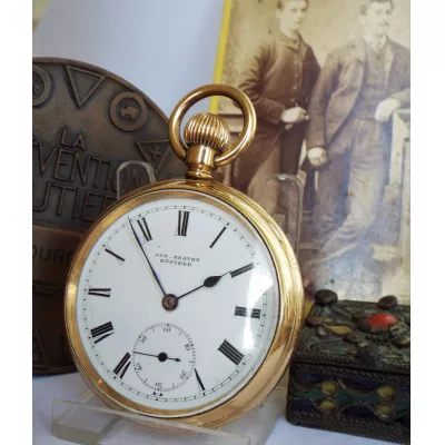 Original Antike Englische Taschenuhr der 1930er Jahre