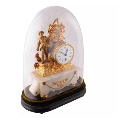 Original Antike Französische Vergoldete Uhr von ca. 1880