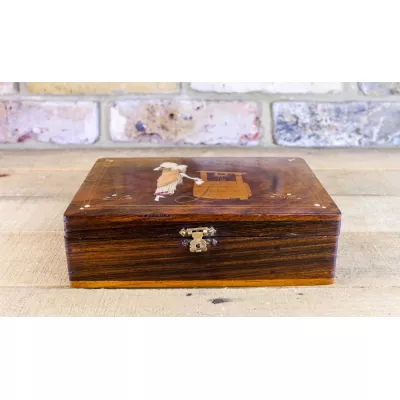 Englische Palisander Box antik von ca. 1920