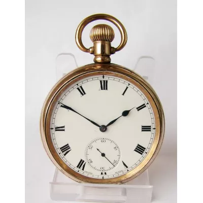 Original Antike Englische Minerva Taschenuhr von ca. 1920