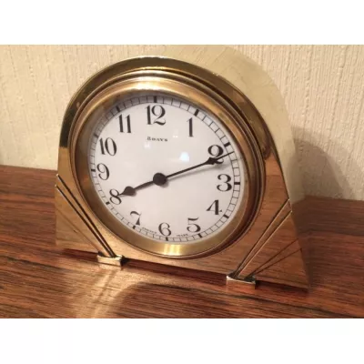 Antike Englische Art deco Kaminuhr original von ca. 1930
