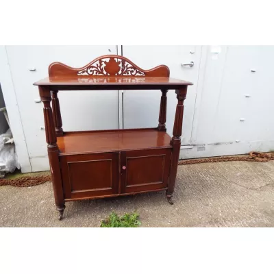  Viktorianisches englisches original antikes Mahagoni Sideboard ca. 1870