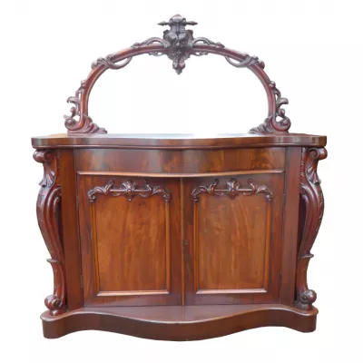 Original Antikes Englisches Viktorianisches Mahagoni Sideboard von ca. 1860