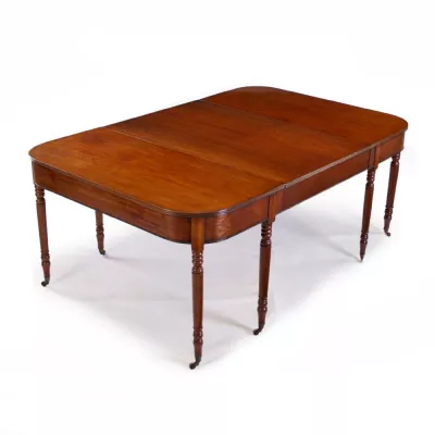 Antiker Original Englischer Regency Mahagoni Esstisch ca. 1820