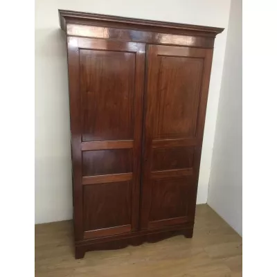Regency Mahagoni Kleiderschrank original antik ca. 1815