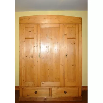 Antiker Weichholz Kleiderschrank Kiefer original englisch 1900