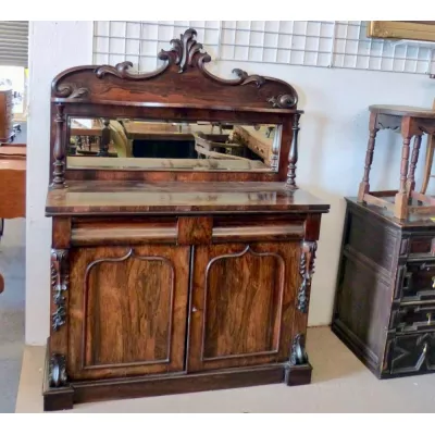 Viktorianisches antikes Palisander Sideboard englisch 1850