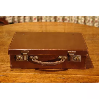 Kleiner original antiker Koffer Echtleder englisch 1930
