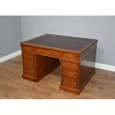 Viktorianischer Mahagoni schreibtisch original antik 1850