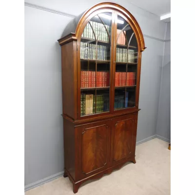 Englischer Edwardianischer Mahagoni Bücherschrank original antik 1910