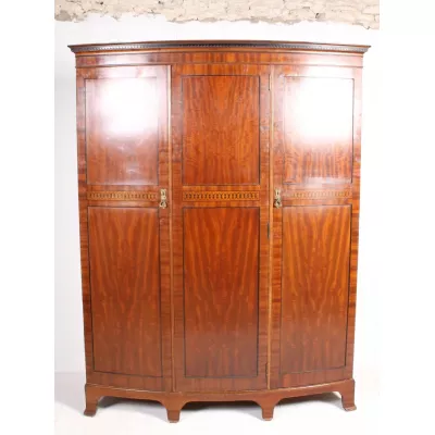 Antiker georgianischer Mahagoni Kleiderschrank original englisch 1920