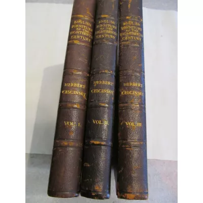 Englische Bücher Möbelkunde drei Stück original antik 1920