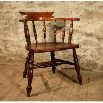 Original antiker Stuhl Ulme Buche Captains Chair englisch 1880