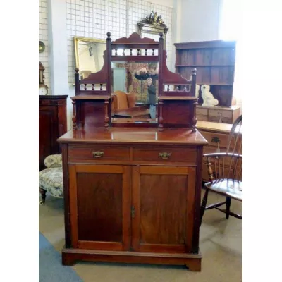 Original Englisches Antikes Viktorianisches Mahagoni Sideboard ca. 1880
