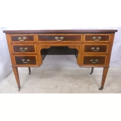 Edwardianischer Mahagoni Schreibtisch original antik England 