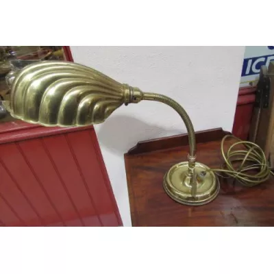 Antike Englische Edwardianische Schreibtischlampe ca. 1930