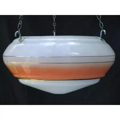 Schicke Antike Englische Art Deco Deckenleuchte ca. 1930