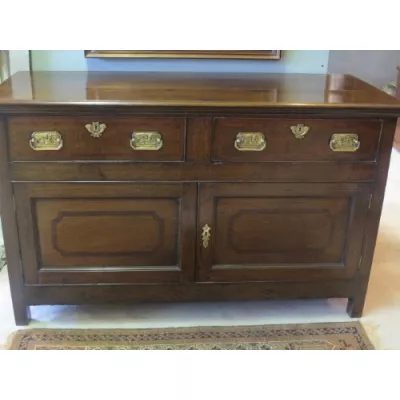 Fantastisches Antikes Englisches Eichen Sideboard ca. 18.JH