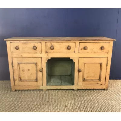 Englisches Antikes Englisches Georgianisches Kiefern Sideboard ca. 1830