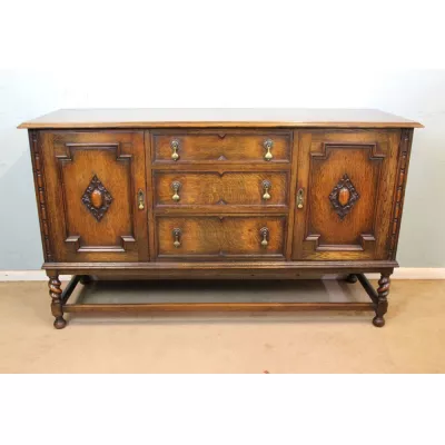 Sehr schönes Antikes Englisches Eichen Sideboard ca. 1920