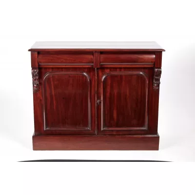 Massives Englisches Antikes viktorianisches Mahagoni Sideboard ca. 1860