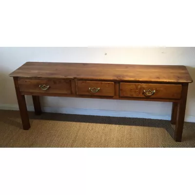 Antikes Englisches Ulmen Sideboard ca. 1920