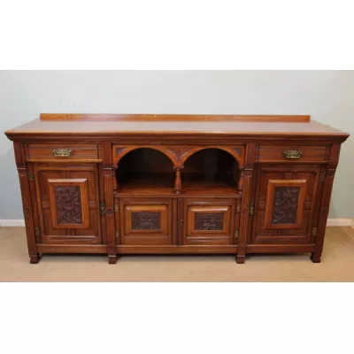 Antikes Original Englisches Viktorianisches Mahagoni Sideboard ca. 1890