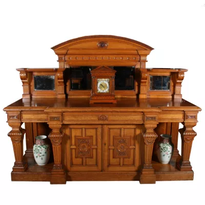 Sehr gutes antikes Englisches Viktorianisches Eiche Sideboard ca. 1870