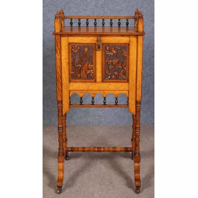 Feiner Antiker Englischer Eichen Arts and crafts Sekretär ca. 1900