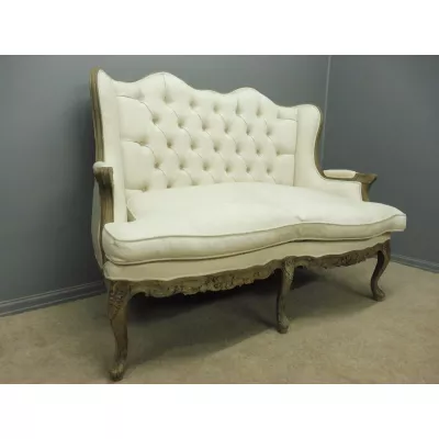 Antikes Französisches Nussbaum Sofa ca. 1890