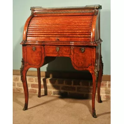 Englischer Antiker Nussbaum Sekretär 1890