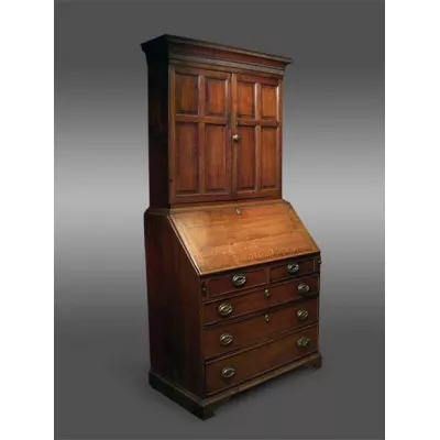Eleganter Antiker Georgianischer Walisischer Eichen Sekretär ca. 1780