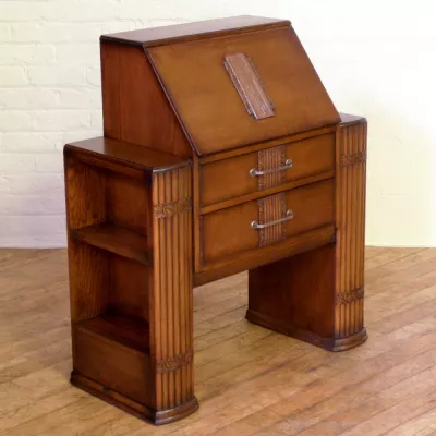 Englischer Art deco Eichen Sekretär antik ca. 1930