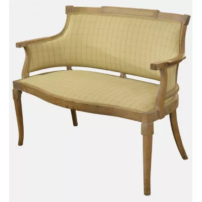 Original antikes englisches Eichen Continental Sofa ca. 1900