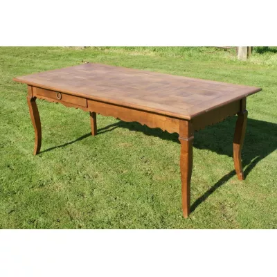 Großer original antiker französischer Eichen Esstisch 1890