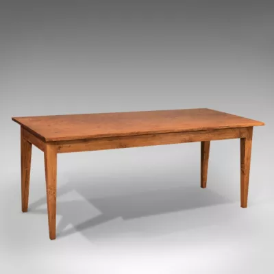 Französischer Landhaus Esstisch Eiche antik ca 1890