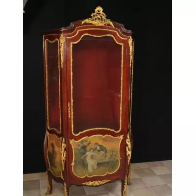 Französische Antike Vitrine vernis martin  ca. 1890