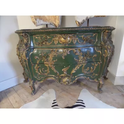 Original Deutsche vergoldete Kommode ca. 19. JH